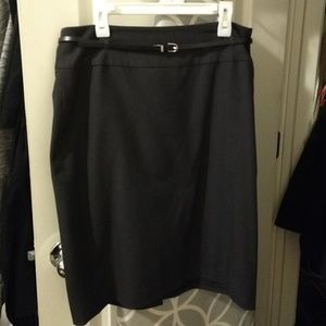Charcoal gray suit skirt size 4